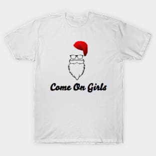 Merry Christmas With Girls T-Shirt T-Shirt